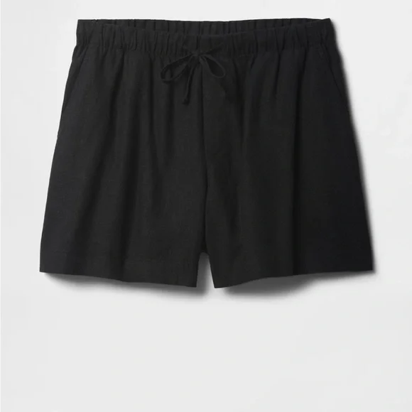 ✨2 for $35 ALL SHORTS!✨ NWOT GAP 4" Mid Rise Pull-On Linen-Blend Shorts XS - Picture 3 of 8